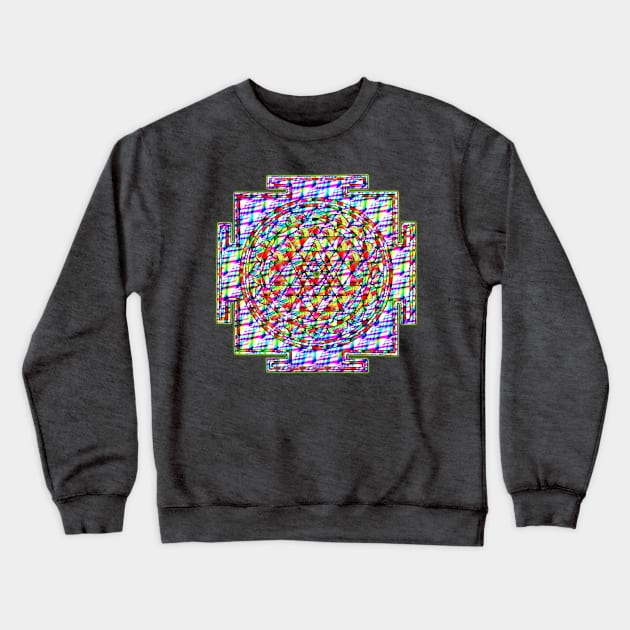 Shri Yantra Crewneck Sweatshirt by indusdreaming